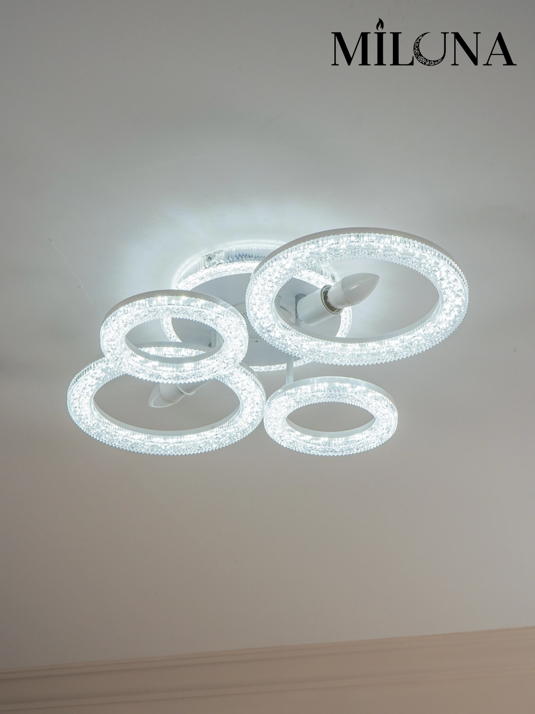 LED qandil, musiqali, pultli, 3 xil yoritish rejimi, yotoqxona, zal, oshxona uchun