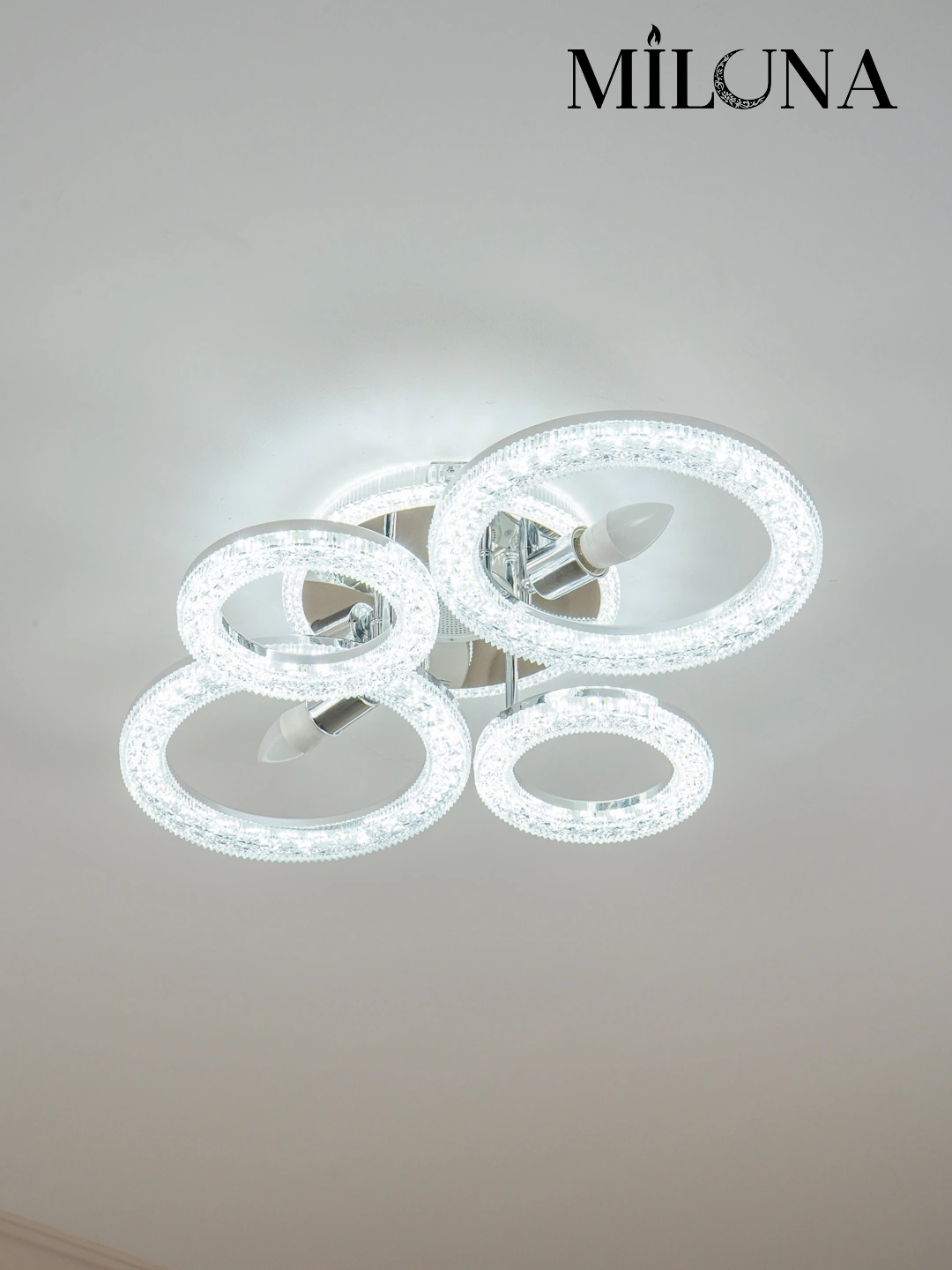 LED qandil, musiqali, pultli, 3 xil yoritish rejimi, yotoqxona, zal, oshxona uchun