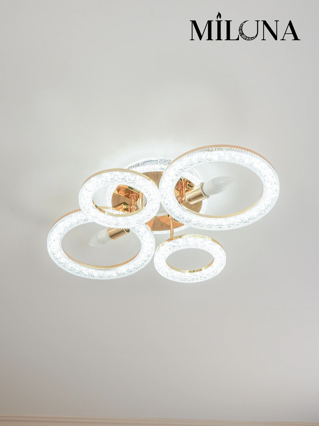 LED qandil, musiqali, pultli, 3 xil yoritish rejimi, yotoqxona, zal, oshxona uchun