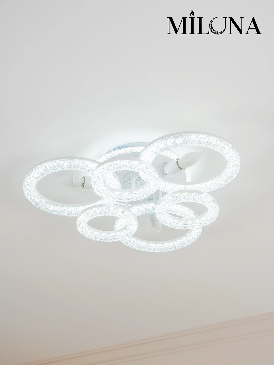 LED qandil, musiqali, pultli, 3 xil yoritish rejimi, yotoqxona, zal, oshxona uchun