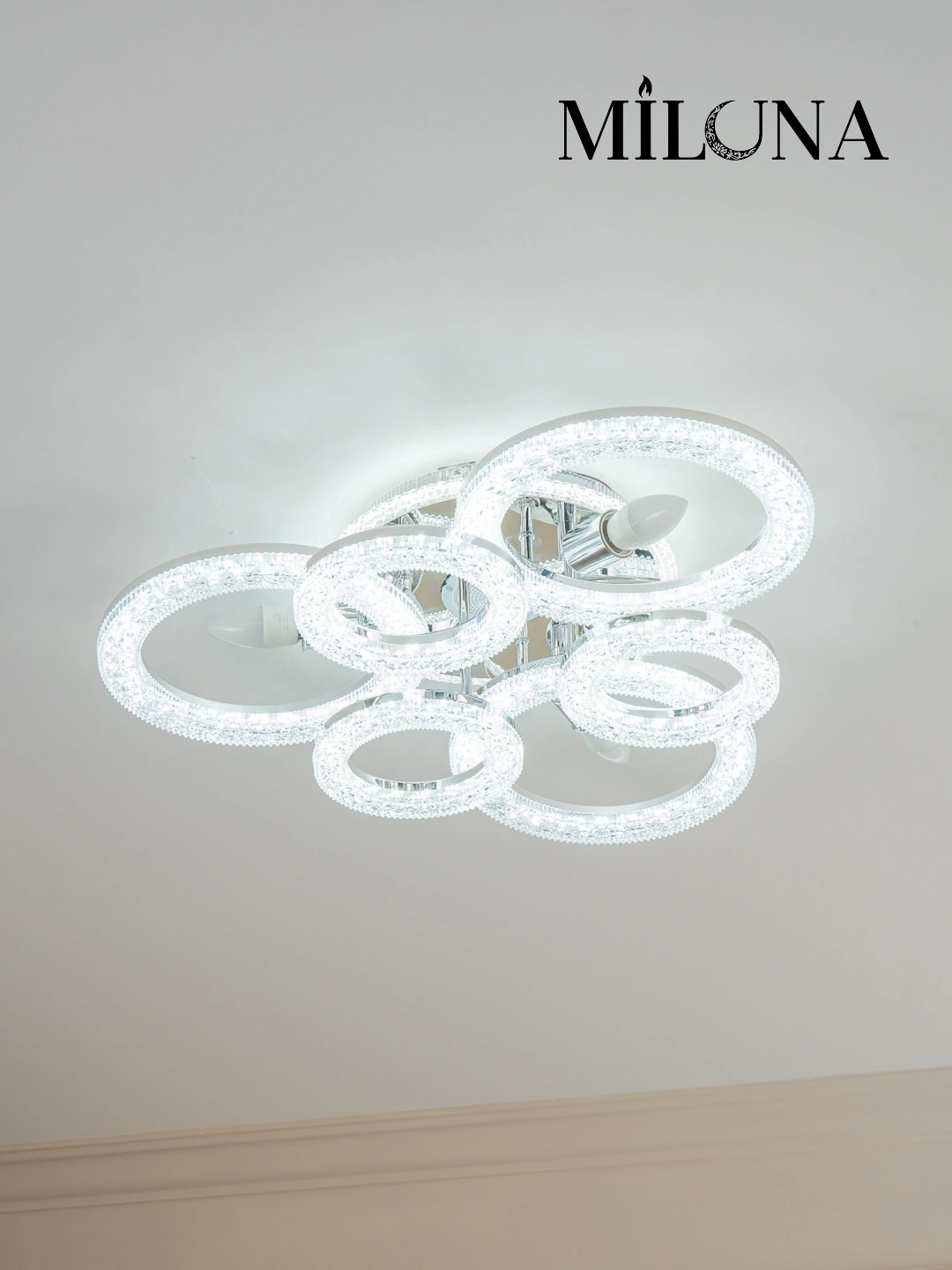 LED qandil, musiqali, pultli, 3 xil yoritish rejimi, yotoqxona, zal, oshxona uchun