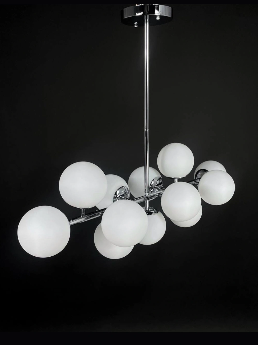 Lyustra, balandligi sozlanadigan, 10, 12, 16 ta plafonli qandil