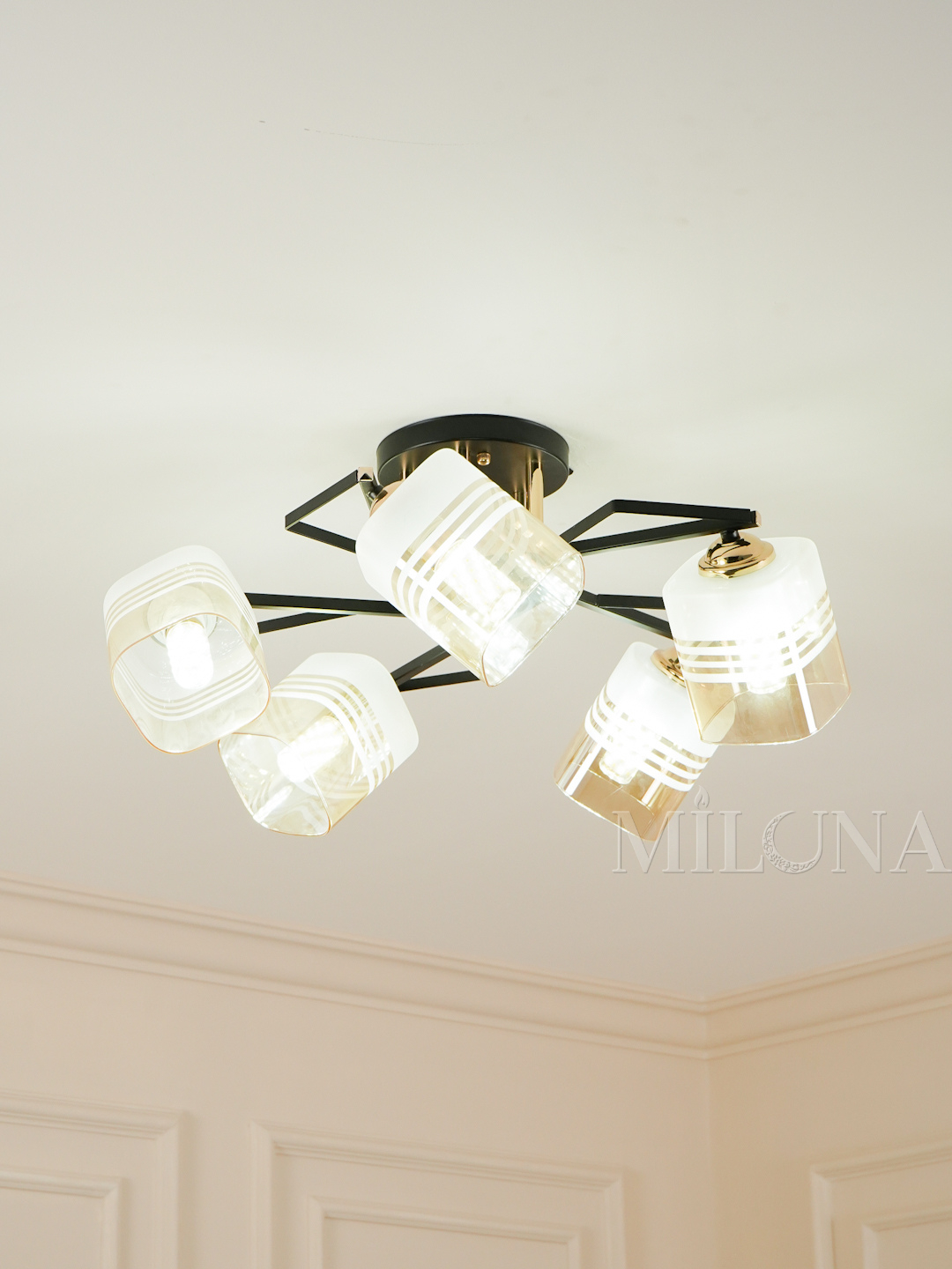 Lyustra shiftga, 3 xil o'lchamda, oshxona, yotoqxona, kalidorga, E27