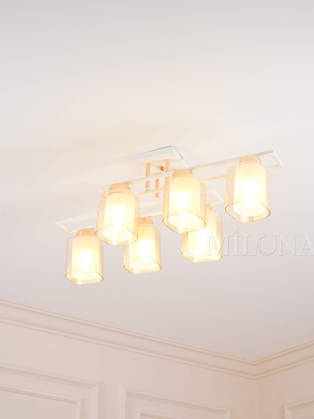 Lyustra shiftga, 3 xil o'lchamda, oshxona, yotoqxona, kalidorga, E27