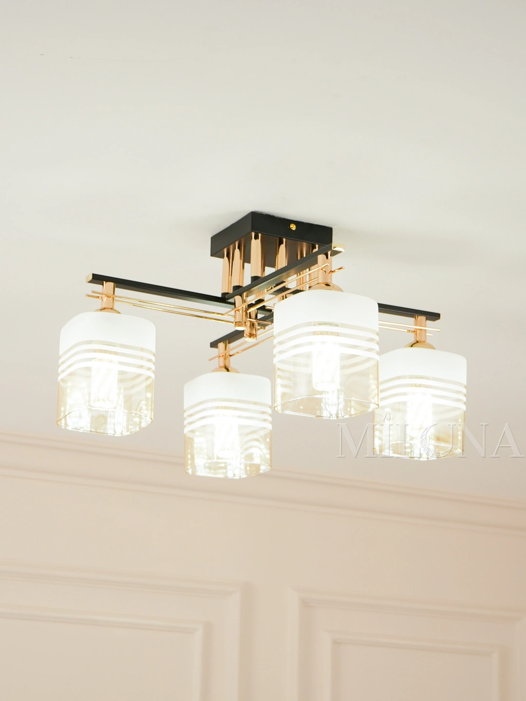 Lyustra shiftga, 3 xil o'lchamda, oshxona, yotoqxona, kalidorga, E27