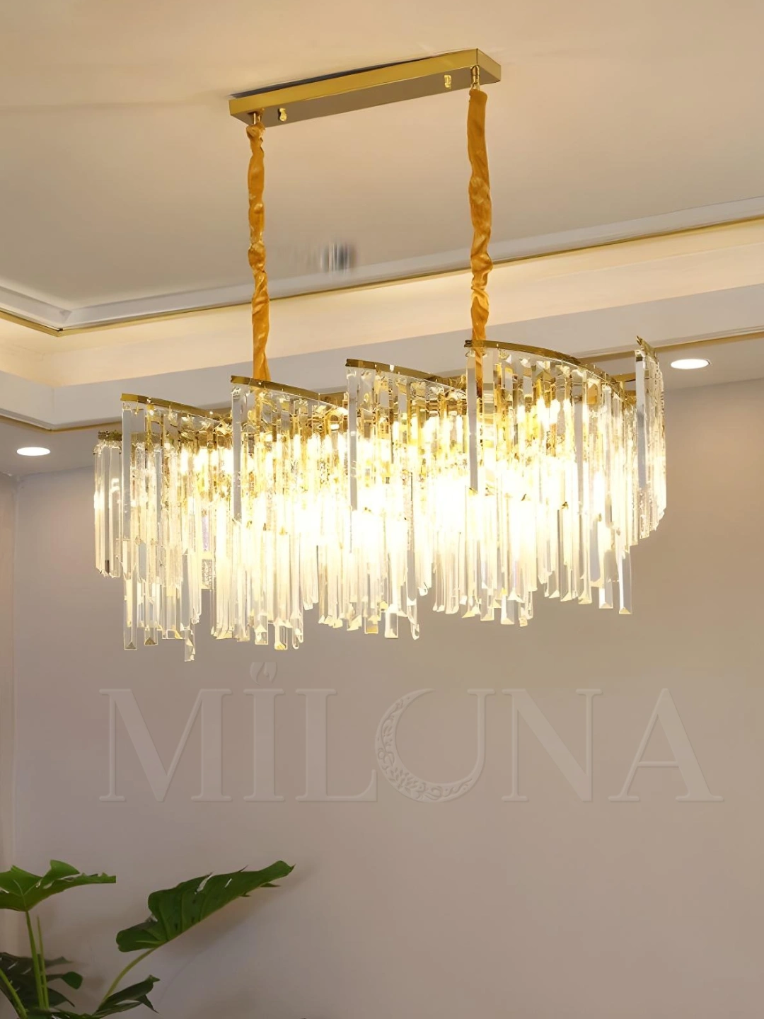 Shiftdagi qandil, 3 o'lchamli, balandligi sozlanishi, zal, yotoqxona va ofis uchun