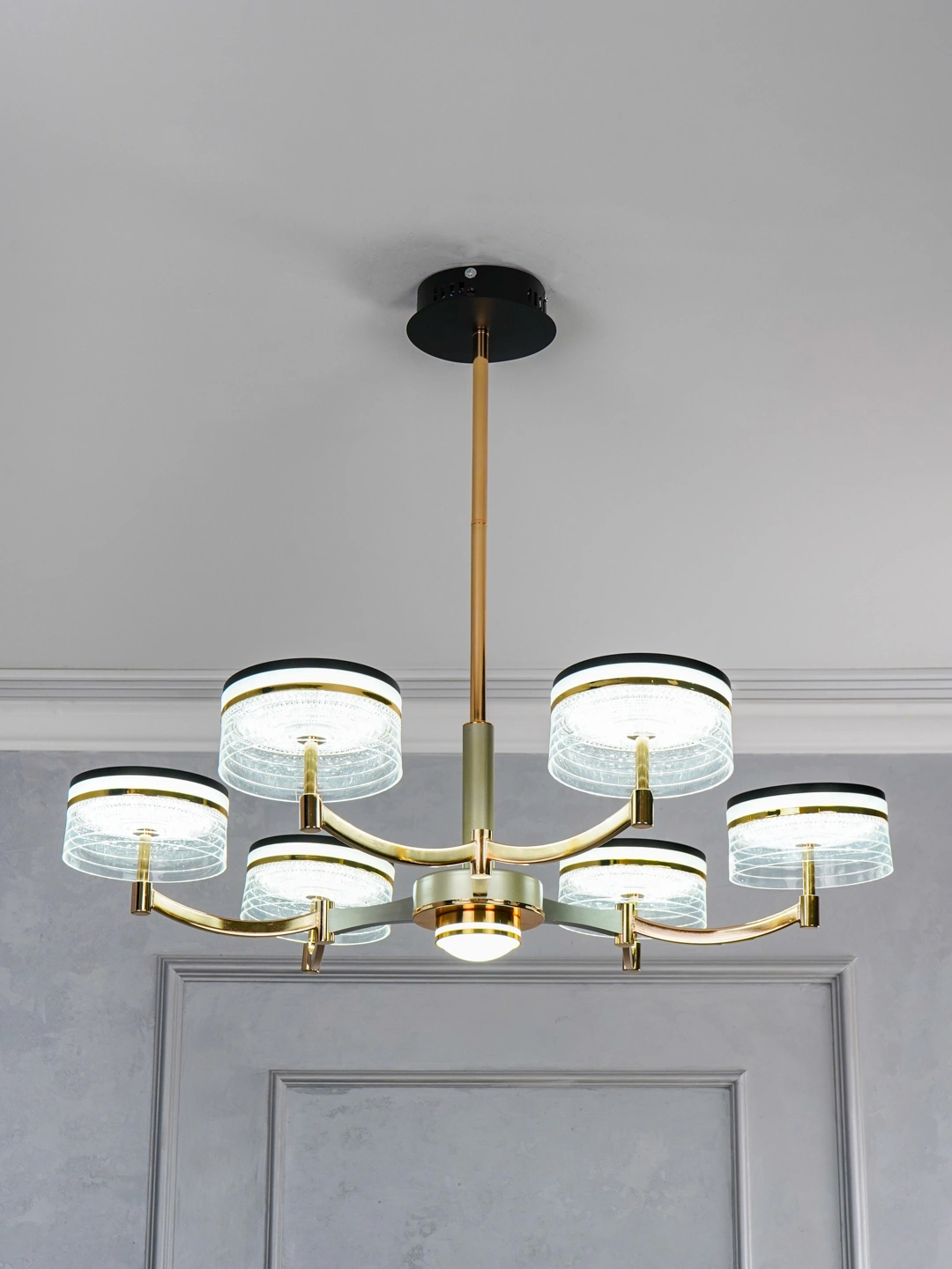 LED yorug‘lik diodli qandil, 3 xil yorug‘lik rejimi, plafonlar, metall korpus, barcha xonalar uchun