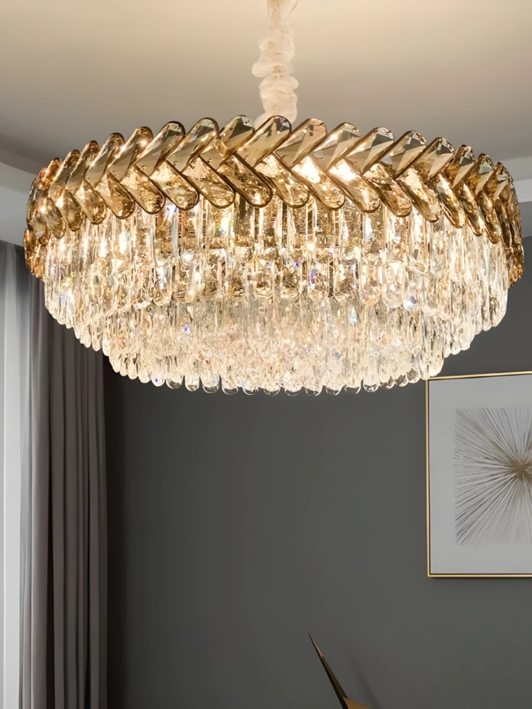 Qandil, balandligi sozlanadigan, yotoqxona, mehmonxona, koridor uchun lyustra