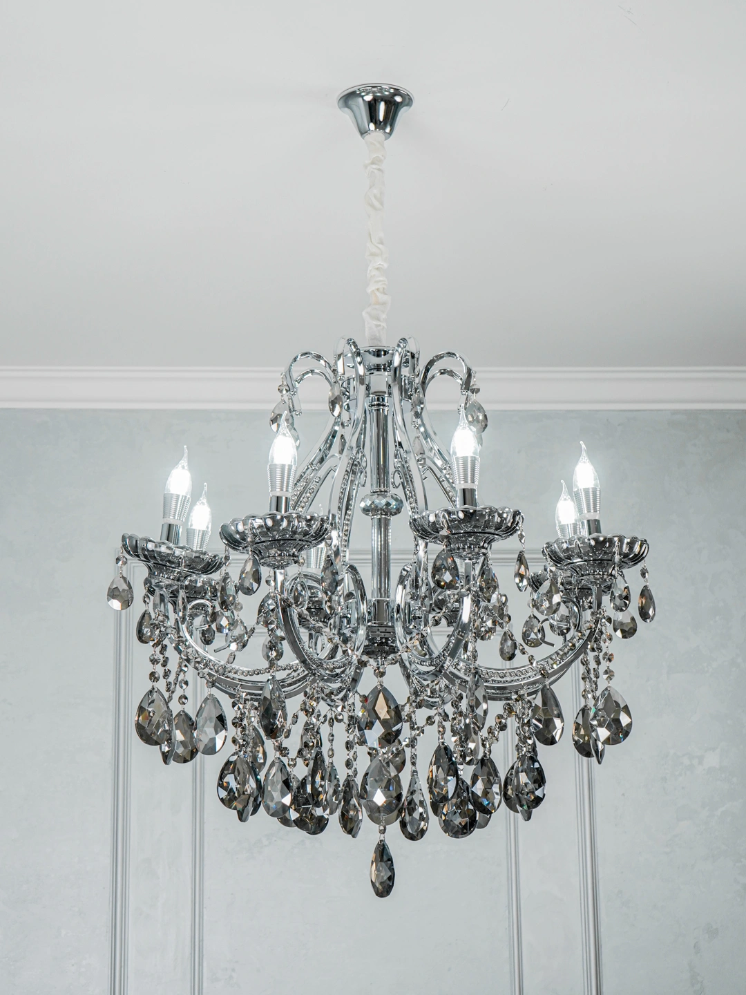 Kristal qandil, 2 rang, 3 o'lcham, mehmonxonasi, yotoqxona, koridor uchun