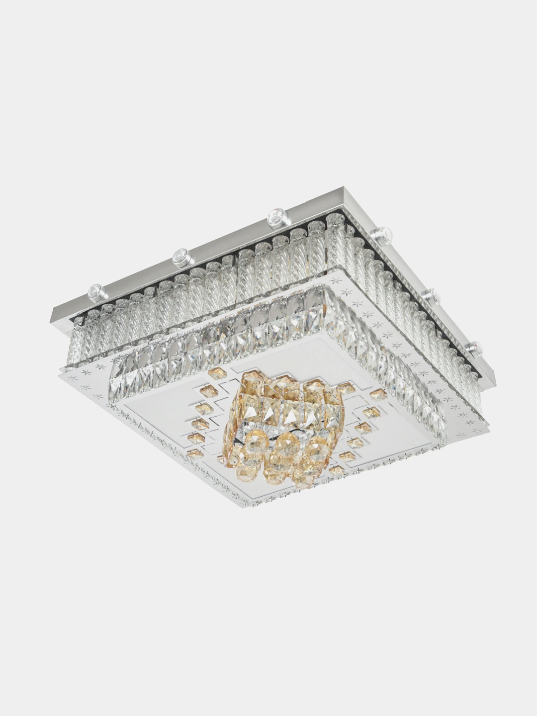 Qandil, shiftga osiladigan, musiqali, kristall toshli, 2 ta boshqaruv pulti