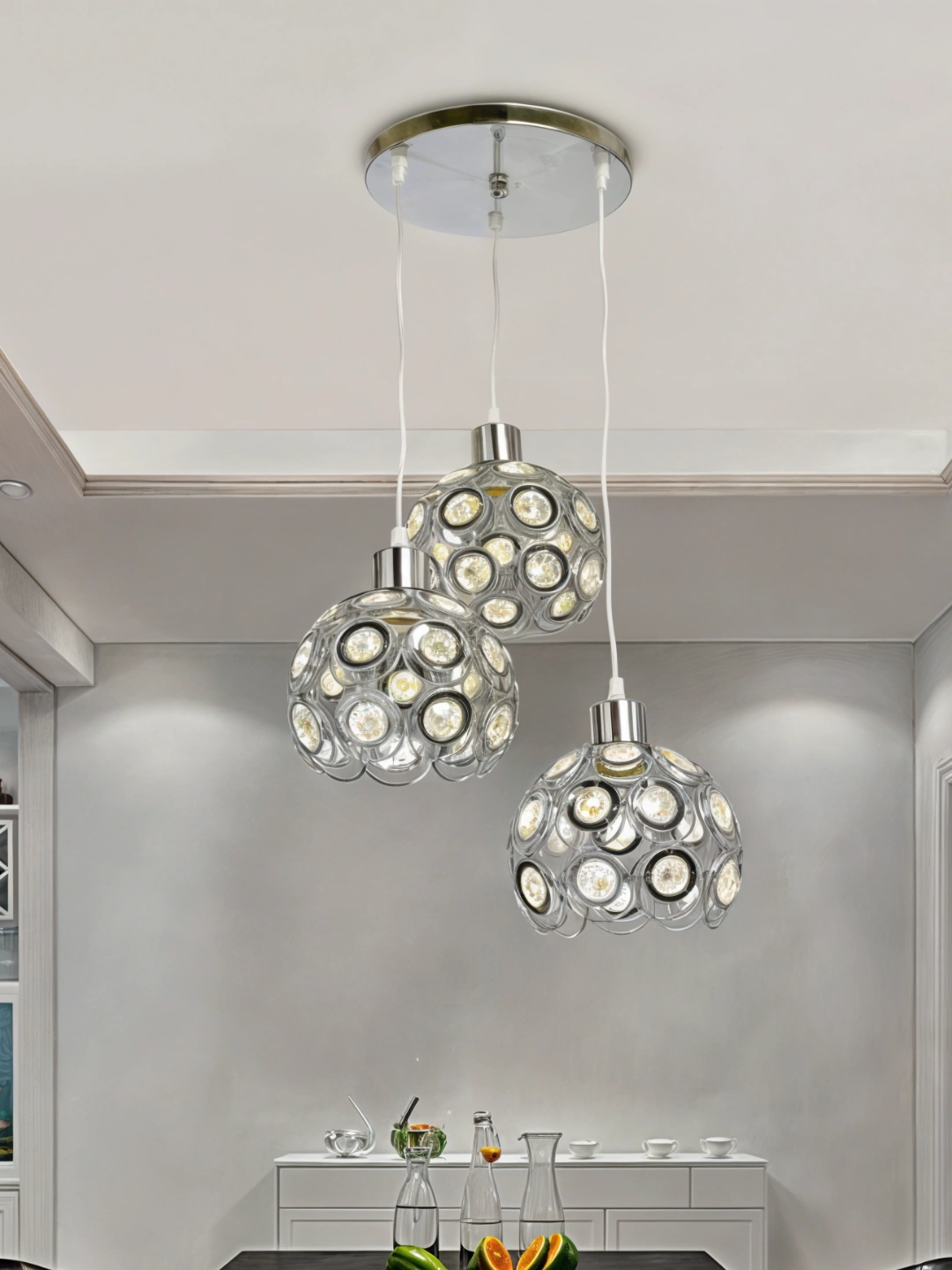 Balandlikni sozlash qandil, 4 xil rang, yotoqxona, oshxona, uy uchun lyustra