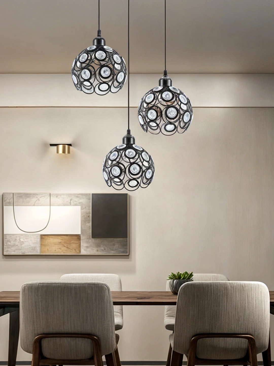 Balandlikni sozlash qandil, 4 xil rang, yotoqxona, oshxona, uy uchun lyustra